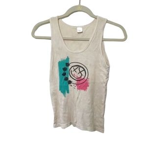 Vintage Authentic 2004 Blink182 Self-Titled Tank Top Ribbed Small Logo Blink 182